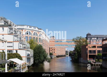 Germany, Saxony, Leipzig, Row of historical Wilhelminian style townhouses Stock Photo