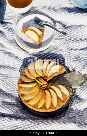 Bowl of chocolate butter with fruits Stock Photo