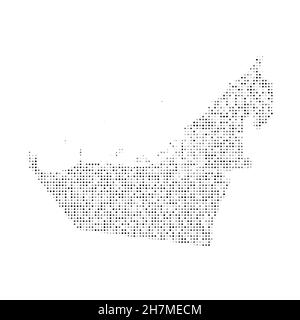 Map of United Arab Emirates. Abstract design, vector illustration by ...