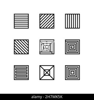 simple square geometric patterns