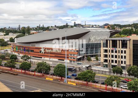 The Spark Arena, a 12,000 seat sport and entertainment venue in Auckland, New Zealand Stock Photo