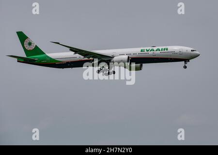 Aircraft Eva Air Boeing 777 Stock Photo