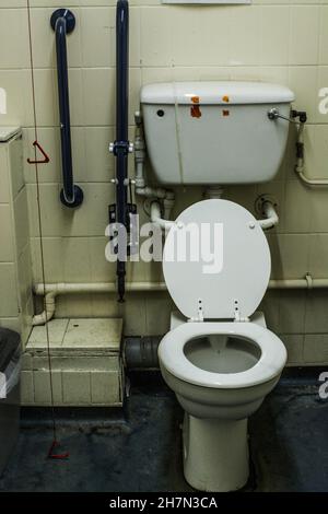 Not nice, disgusting public toilet Stock Photo