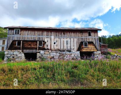 Old farmhouse in Botten, Telemark, Norway Stock Photo