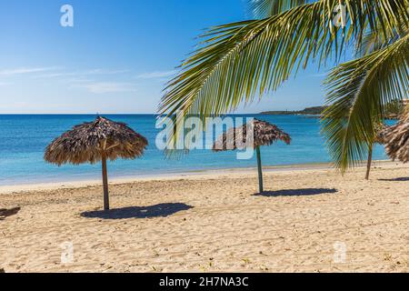 Playa Rancho Luna sandy beach near Cienfuegos, Cuba