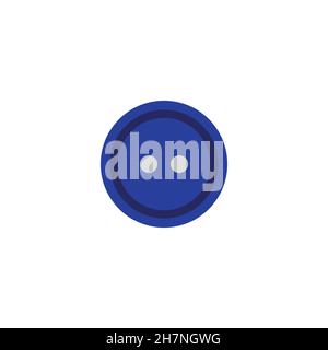 Clothe button line icon. Simple style fashion poster background symbol. Logo design element. T-shirt printing. Vector for sticker. Stock Vector