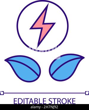 Renewable energy sources RGB color icon Stock Vector Image & Art - Alamy