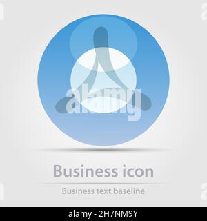 Originally designed color abstract vector business icon for creative design tasks Stock Vector