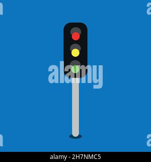 Traffic light icon. Semaphore symbol. Logo design element Stock Vector