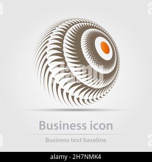 Originally designed color abstract vector business icon for creative design tasks Stock Vector