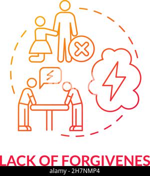 Lack of understanding concept icon Stock Vector