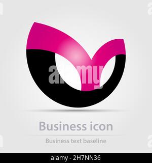 Originally designed color abstract vector business icon for creative design tasks Stock Vector