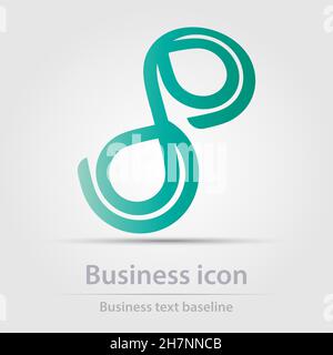 Originally designed color abstract vector business icon for creative design tasks Stock Vector
