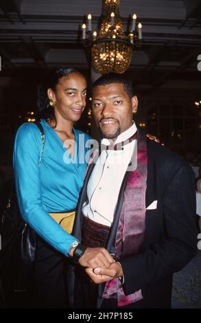 The American actor Laurence Fishburne. Portrait taken at the Deauville