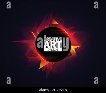 Abstract background template. Vector frame for text. Stock Vector