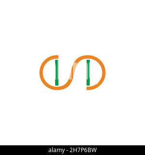 letter ds simple geometric linear logo vector Stock Vector Image & Art ...