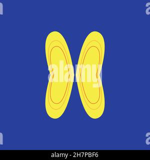 Butterfly line icon. Simple style butterfly poster background symbol. Logo design element. T-shirt printing. Vector for sticker. Stock Vector