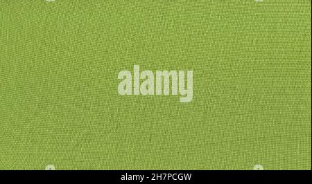 Green knitting wool texture full frame. Knitted green texture surface close up. Stock Photo