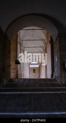 View of Montecassino Abbey, Cassino, Latium, Italy Stock Photo