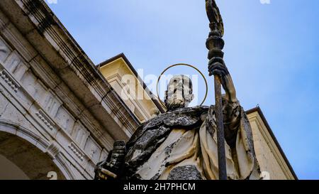 Montecassino Abbey, Cassino, Latium, Italy Stock Photo