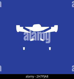 Robot line icon. Simple style artificial intelligence technology poster background symbol. Logo design element. T-shirt printing. Vector for sticker. Stock Vector