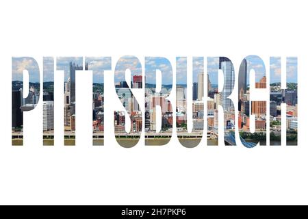 Pittsburgh Usa City Name Text Photo Background Stock Photo by ©tupungato  206359770