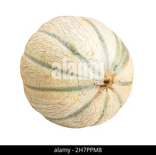 Melon isolated on white background with clipping path Stock Photo