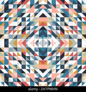 Geometric seamless pattern. Cool colorful trendy design Stock Vector