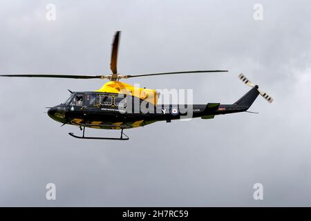 An RAF Bell 412EP Griffin HT1 helicopter, ZJ238, operated by the Defence Helicopter Flying School based at RAF Shawbury at the 2007 Yeovilton Air Day Stock Photo