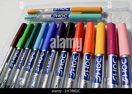 https://l450v.alamy.com/450v/2h7rkdc/doms-brand-colored-brush-pens-pack-of-14-pens-in-transparent-packet-watercolor-brush-pens-vibrant-colorful-art-supplies-2h7rkdc.jpg