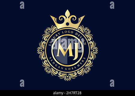 Mj golden logo hi-res stock photography and images - Alamy