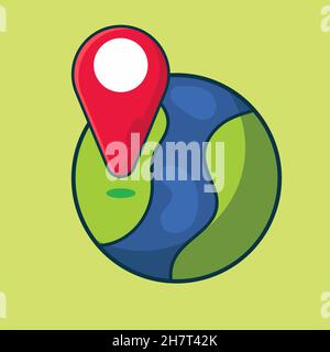 destination location concept symbol isolated vector illustration Stock Vector