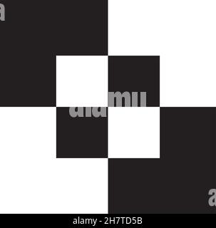 Abstract vector background, black and white vector pattern Stock Vector