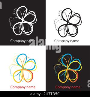 Logo vector shapes collection, logotype conceptual vector illustration Stock Vector