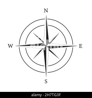 Compass icon vector for graphic design, logo, web site, social media, mobile app, ui Stock Vector