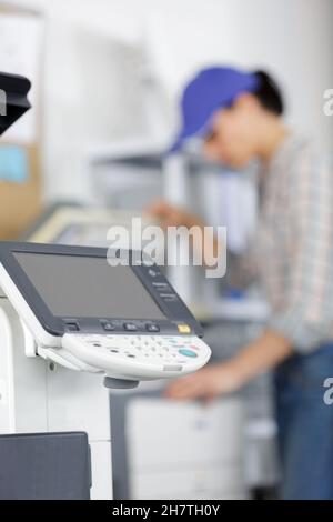 a laser printer in office Stock Photo