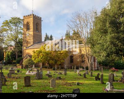 Church of St Peter and St Paul, Abington Park, Northampton, UK; known locally as the church in the park. Stock Photo