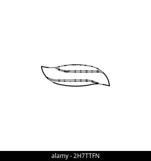 Tooth paste line icon. Simple style oral hygiene poster background symbol. Logo design element. T-shirt printing. Vector for sticker. Stock Vector
