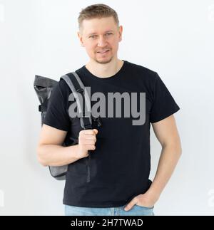 Smiling man wearing casual clothes Stock Photo