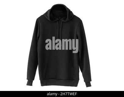 Comfortable black hoodie Stock Photo