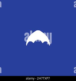 Hang glider line icon. Simple style fly tourism poster background symbol. Fly extreme logo design element. T-shirt printing. Vector for sticker. Stock Vector