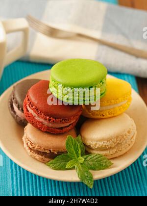 Varied macarons. Stock Photo
