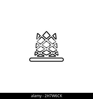 Magic hat line icon. Simple style wizard poster background symbol. Logo design element. T-shirt printing. Vector for sticker. Stock Vector