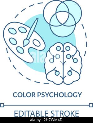 Color theory concept icon Stock Vector