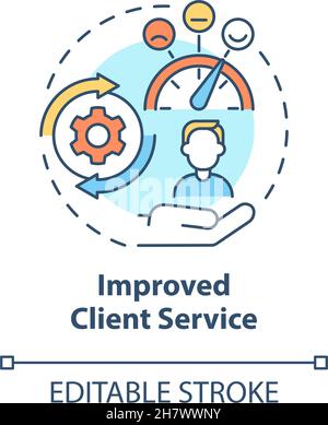 Improved customer experience concept icon Stock Vector Image & Art - Alamy