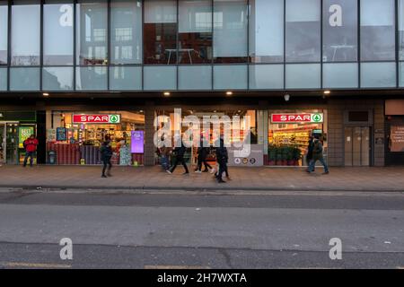 Spar Supermarket At Manchester England 8-12-2019 Stock Photo