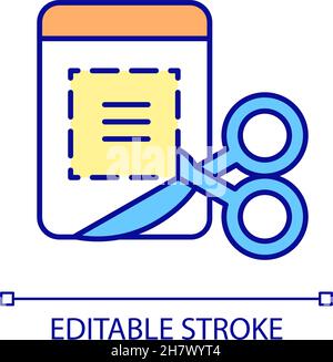 Screenshot RGB color icon Stock Vector