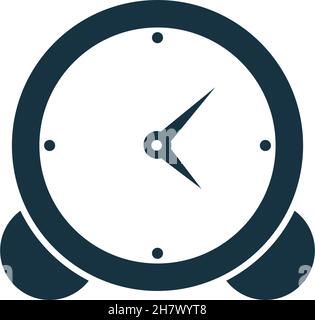 Clock time icon logo design template vector Stock Vector