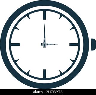 Clock time icon logo design template vector Stock Vector