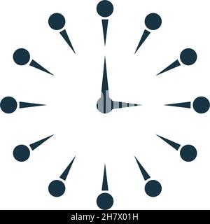 Clock time icon logo design template vector Stock Vector